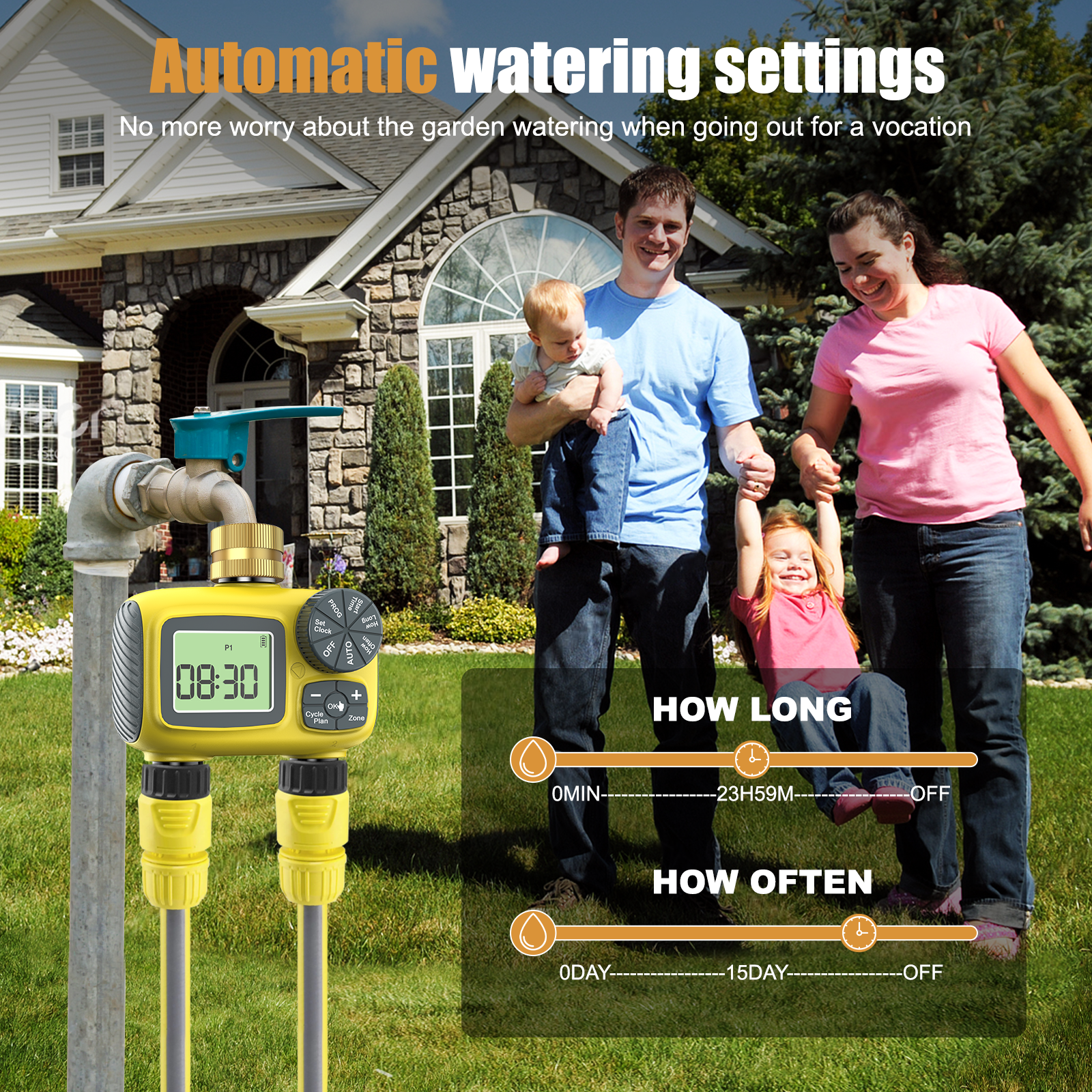 Insoma Smart Water Timer Dual  – обзор и цена Timer Dual Outlet