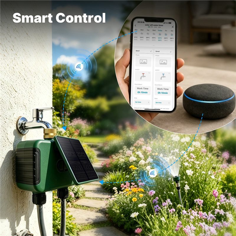 ABMR-Tuya Wifi Smart Solar Dua – обзор и цена Timer Dual Outlet