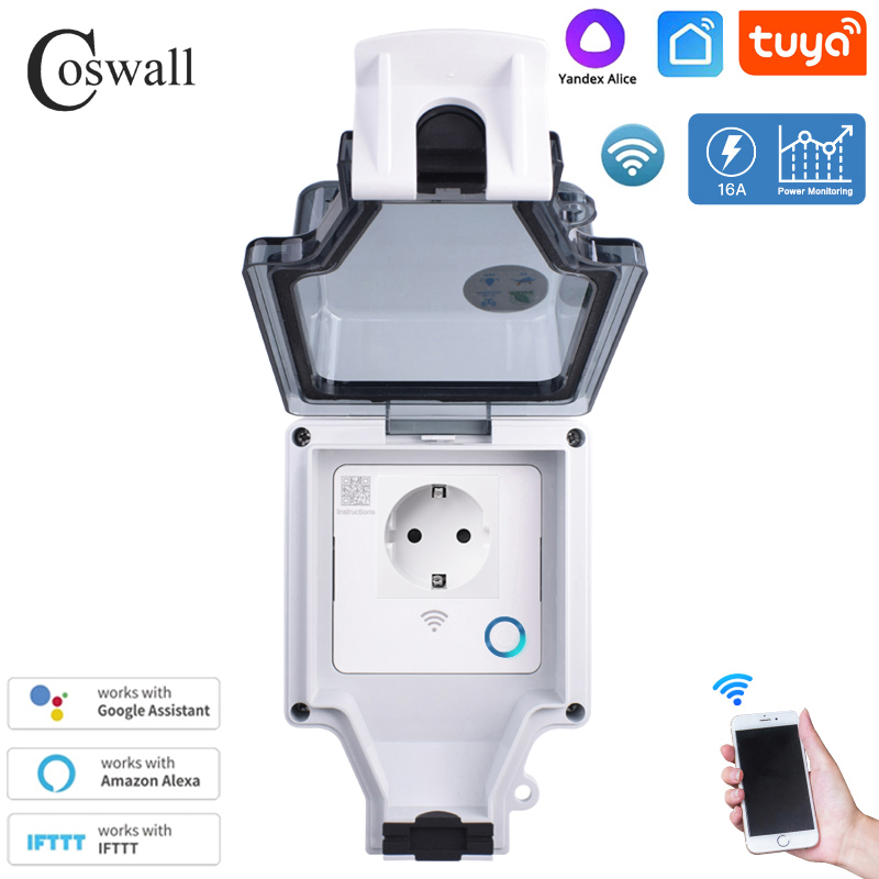 Coswall Tuya Wifi Yandex Alice – обзор и цена Timer Dual Outlet