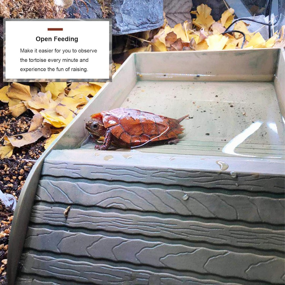 Turtle Bathing Pool Feeding Di – обзор и цена Water Dish Reptile
