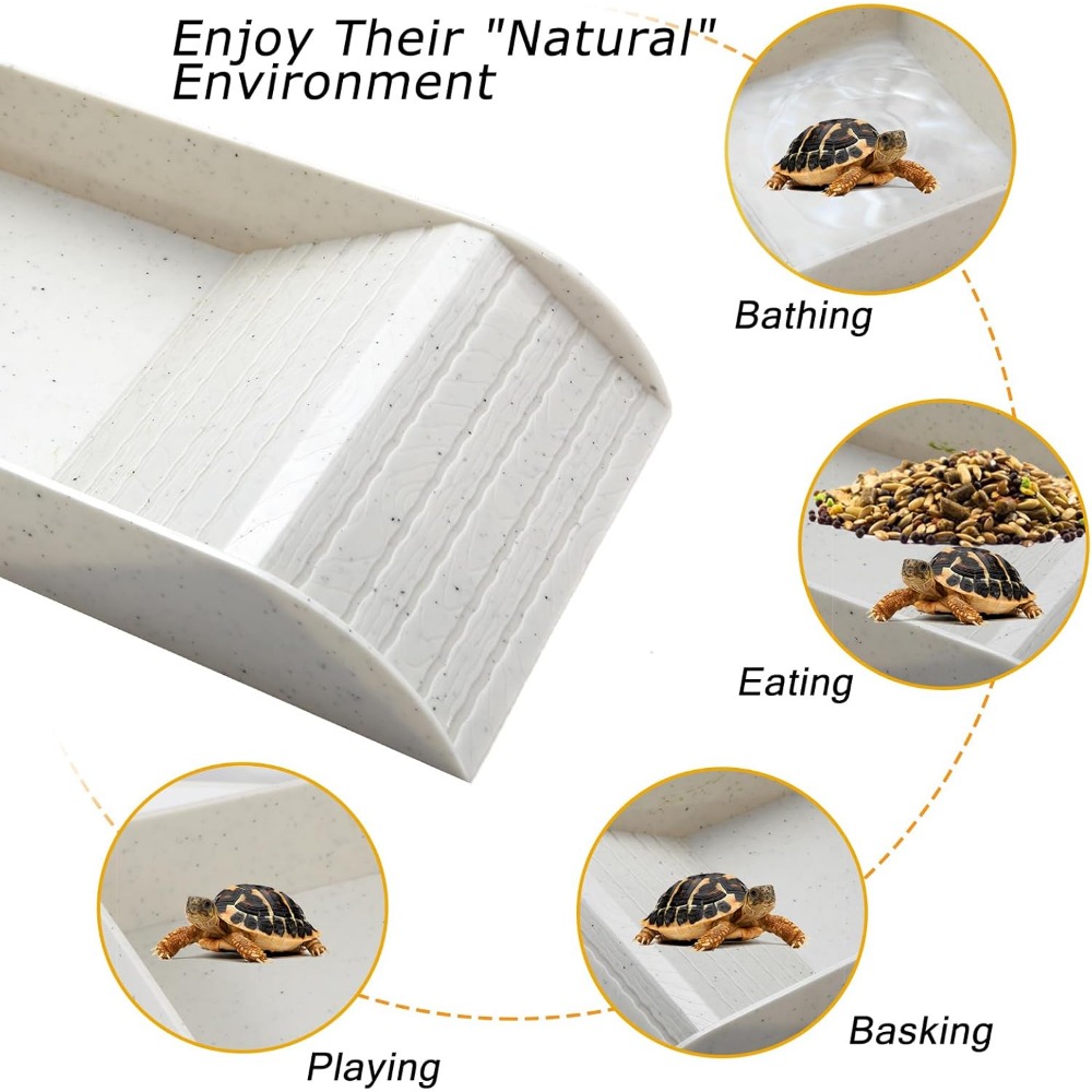 Turtle Bathing Pool Feeding Di – обзор и цена Water Dish Reptile