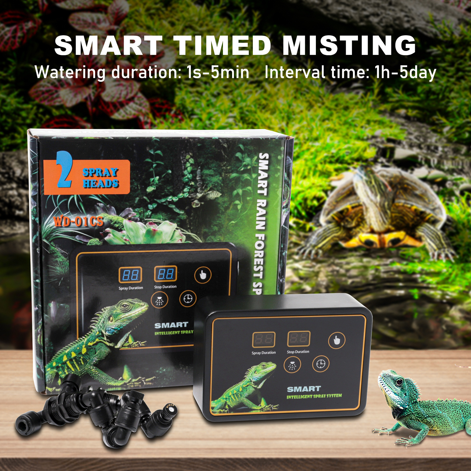 Automatic Reptile Spray System – обзор и цена Terrarium Fogger Ultrasonic