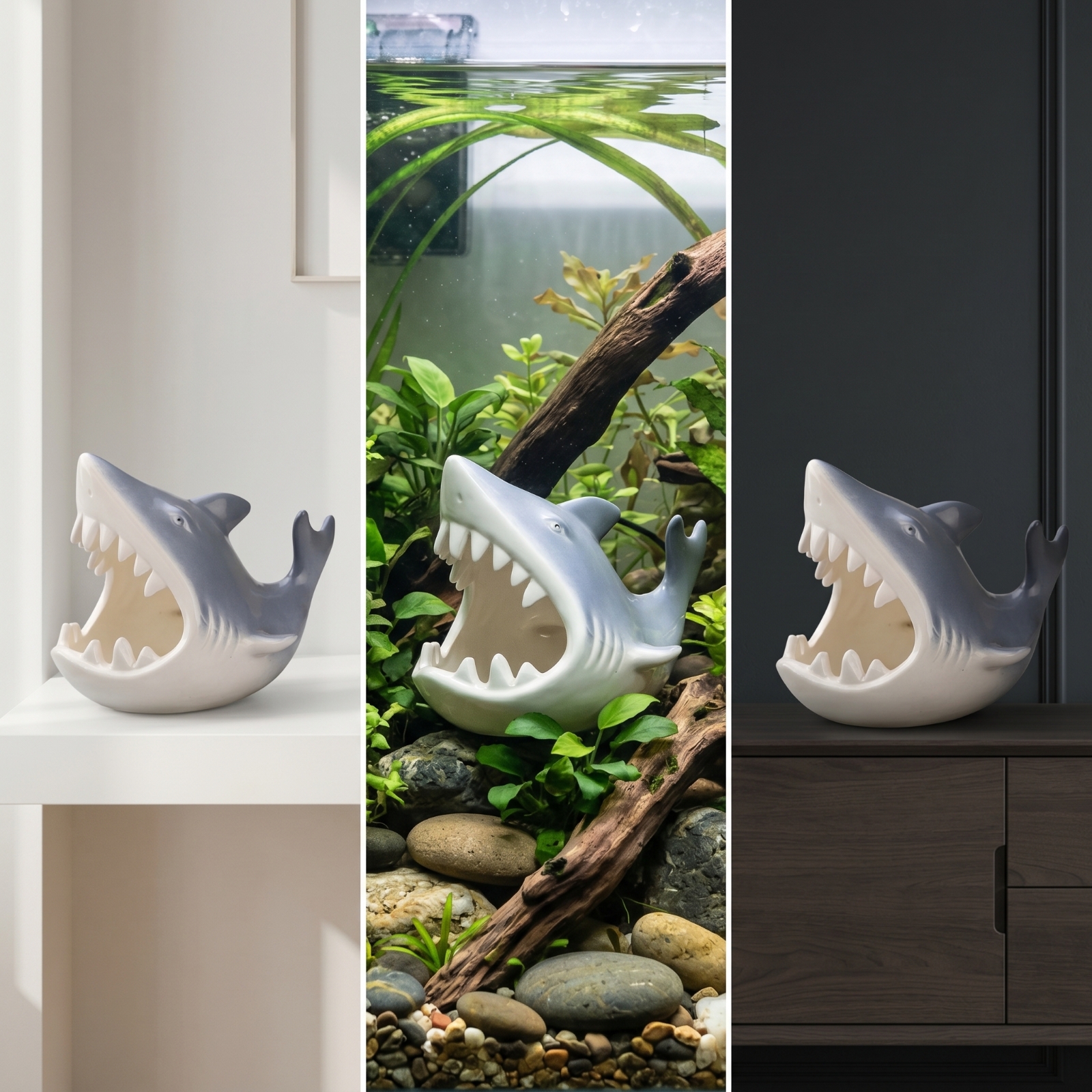 Aquarium Shelter with Open Mou – обзор и цена Hide Cave Ceramic