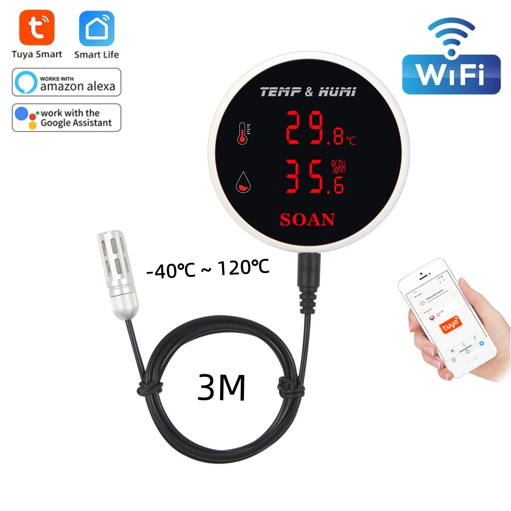 Tuya WiFi Temperature Humidity – обзор и цена Digital Hygrometer Probe